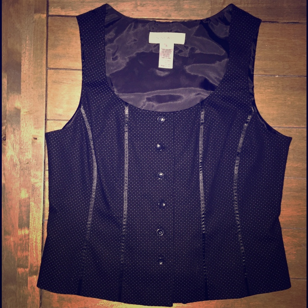 Size 6 Black Nine West Vest NWOT